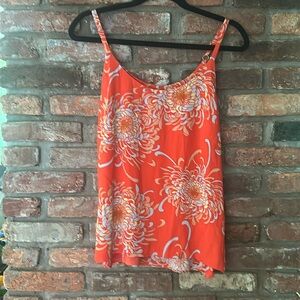 CAbi Women's Sleeveless Orange Lovely Day Mum Tank Top Blouse Small